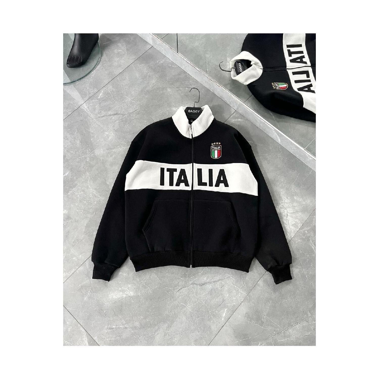 

Unisex Italia Printed Color Thick Jacket XS