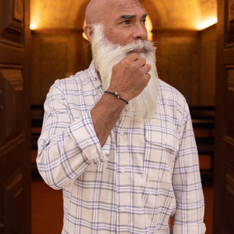 PIG & HEN Easy Ed Bracelet - Navy X Silver