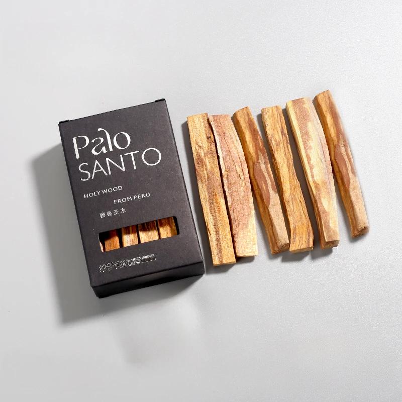 Natural Peruvian Holy Wood Strip/Yoga Tea Room Study Bedroom Clean Air Remove Odors Calming Incense Log Strip Fragrance Lasting