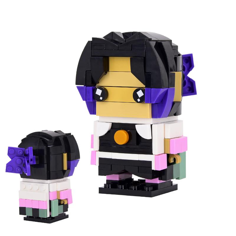 MOC Sady kostek Kreslený film BrickHeadsed Model DIY Akční figurky Stavebnice scény Hračky pro děti Pro děti Dárek
