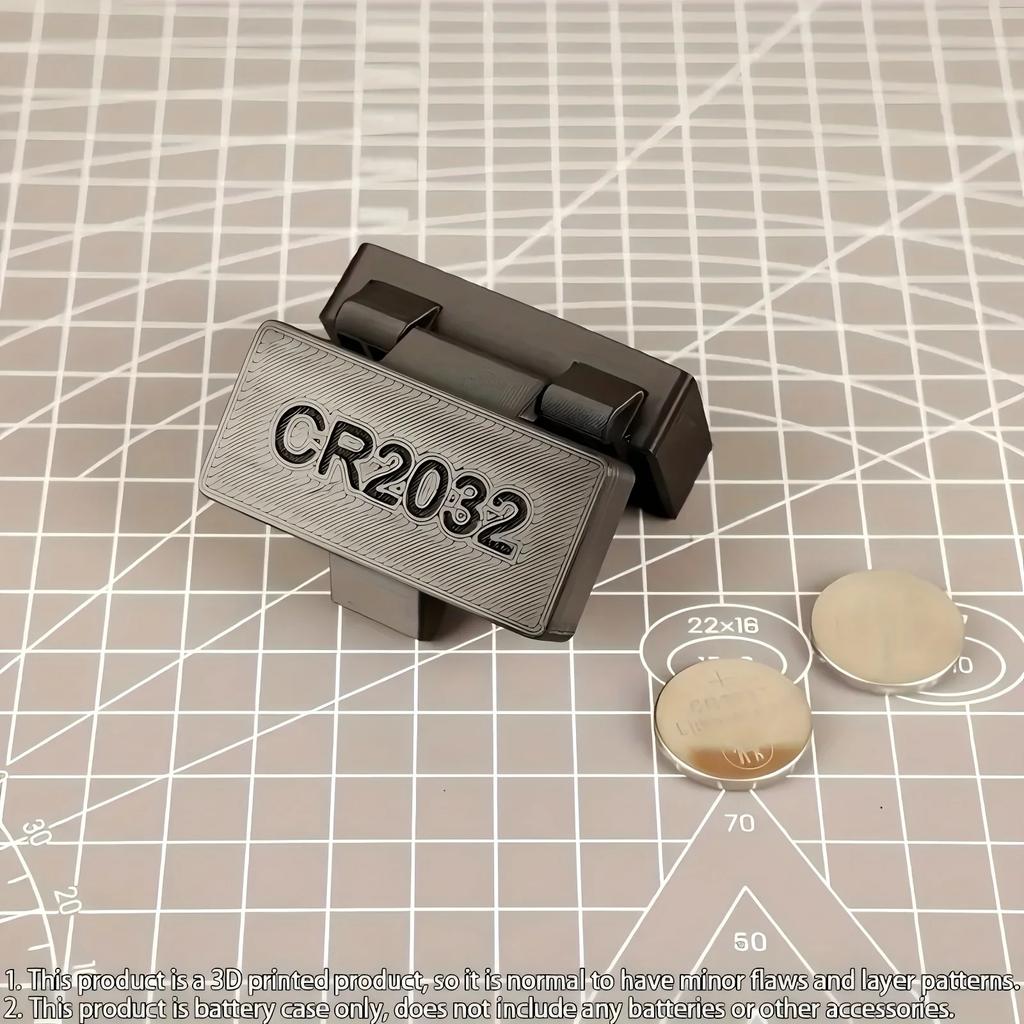 [Přenosný] Držák knoflíkových baterií CR2032 s 10 otvory a 10 zásuvkovými sloty - Přenosný úložný box na malé baterie, zabraňuje ztrátě