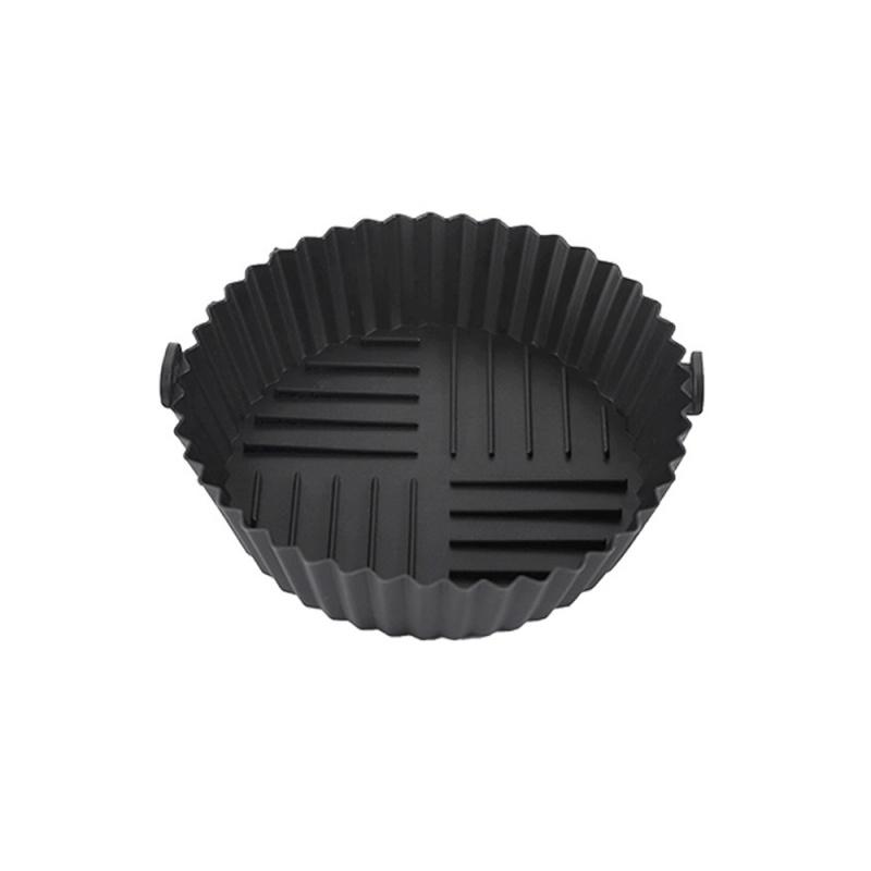 Air Fryer Silicone Liners Air Fryer Silicone Pot Reusable Baking Tray Pizza Chicken Food Safe Non Stick Air Fryer Basket
