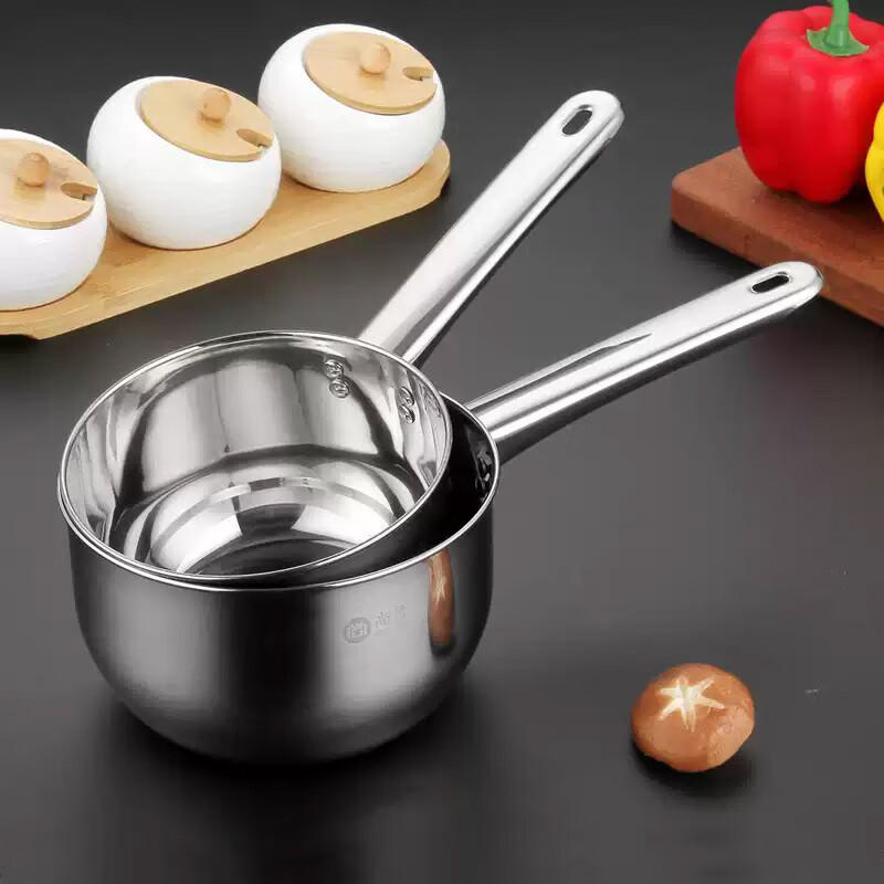Quanshi Stainless Steel Water Ladle, Set of 2, Commercial Kitchen Soup Spoon, Water Scoop, Hair Washing Bowl, Water Dipper