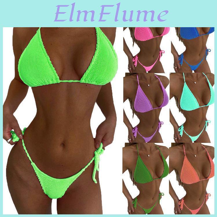 Bikini Women Push Up Sexy Swimsuits Female Micro Bikini Set Solid Swimwear Bathing Suit Swimming Suits Brazilian Biquini
