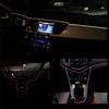 6M RGB LED Car Interior Neon EL Strip Bluetooth Phone Control Sound Active Light