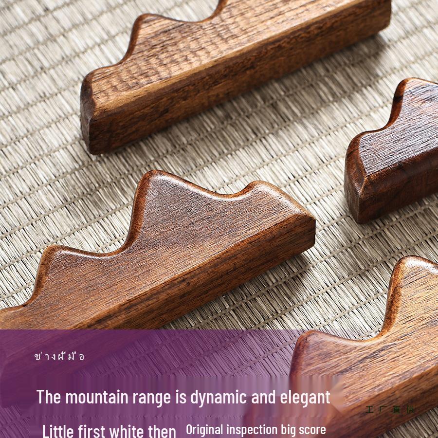 Solid Wood Calligraphy Brush Holder & Pen Rest