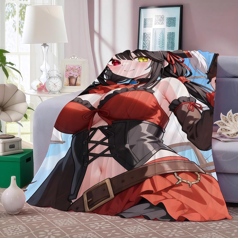 Tokisaki Kurumi D-date A Live Blanket Warm And Soft Suitable For Bedroom Living Room Sofa Bed Office Travel Camping