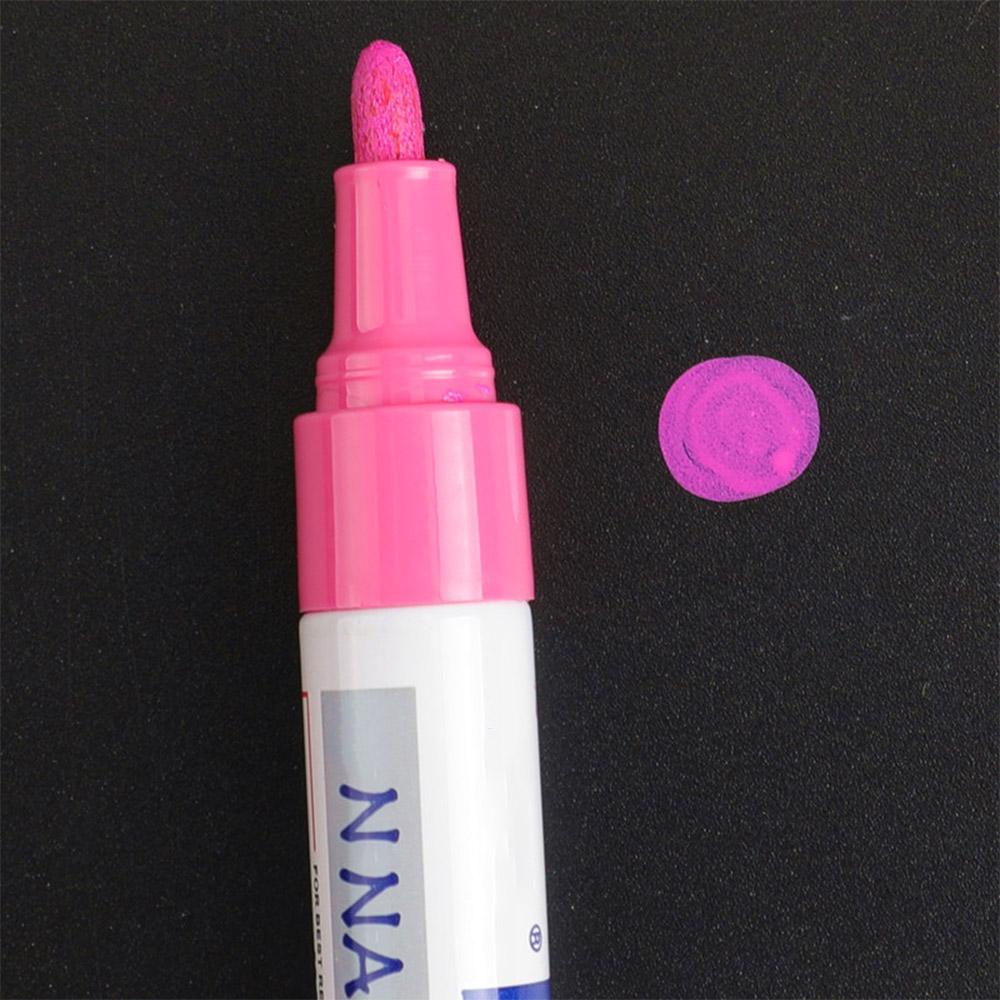 12 ფერის საღებავი მარკერი კალამი გაცვეთილი მანქანის საბურავი საბურავი CD ლითონის მუდმივი საღებავი მარკერი Graffti ცხიმიანი Macador Caneta საკანცელარიო ნივთები