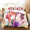 Kawaii Pretty Derby Bedding Set Single Twin Full Queen King Size Bed Set Adult Kid Bedroom Duvet Cover Sets 3D Print Anime Bed