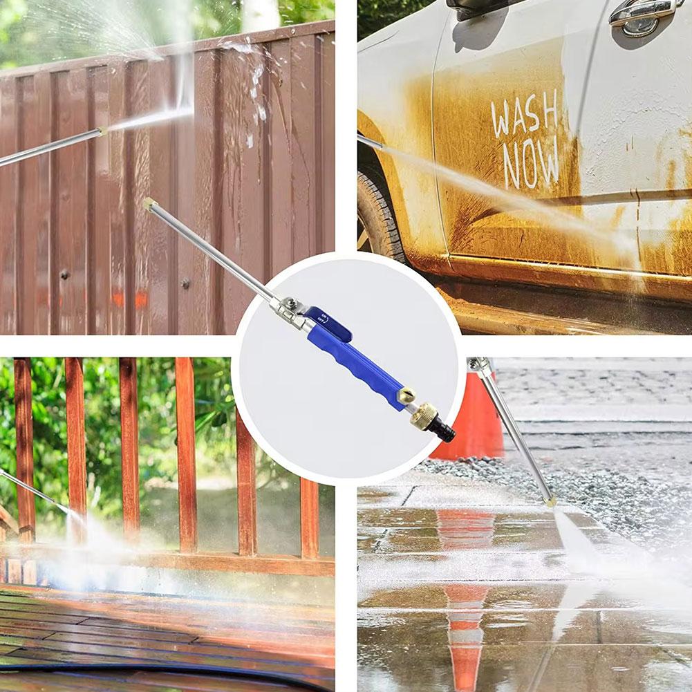 High Pressure Car Wash Water Pipe Foam Pots Lances Irrigation Tools Adjustable Metal Sprinkler Garden Watering Hose Sprinkler