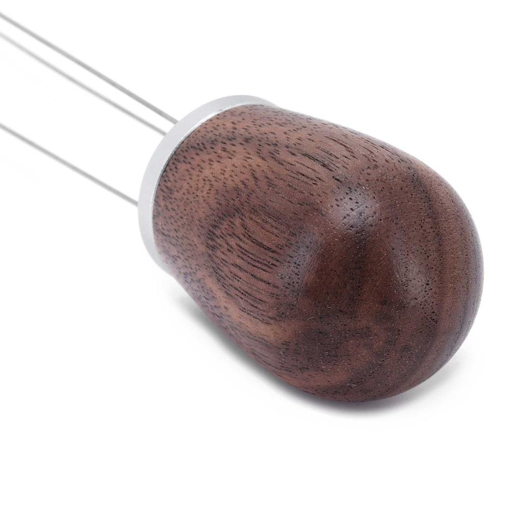 Coffee Power Needle Wooden Handle Coffee Stirrer Distribution Tool for Home Restaurant