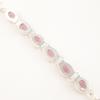 Natural Pink Cat's Eye Gemstone 925 Sterling Silver Jewelry Handmade Bracelet 8" RB-4-27
