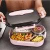 304 Stal nierdzewna Lunch Box Bento Box Dla Dzieci Biuro Miska na Zupę z Łyżką i Pałeczkami Lunch Pojemnik Do Przechowywania Żywności