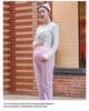 Nurse Maternity Work Pants - Adjustable Belly Support, Elastic Waist, Women's Plus Size, Available In White, Pink, Blue