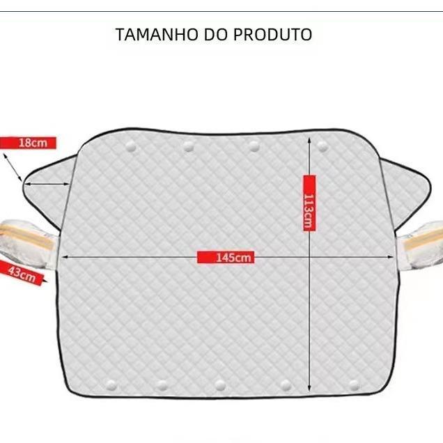 Winter Car Windshield Cover - Thickened Anti-Frost & Anti-Freeze, Sunshade & Anti-Snow Block with Magnet Suction