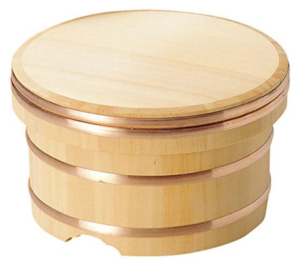 Yamako Rice Container Made of Sawara Wood by Temahima with Ideal for Serving Freshly Cooked Including Sushi and Japanese Made In 87352 (5-cup