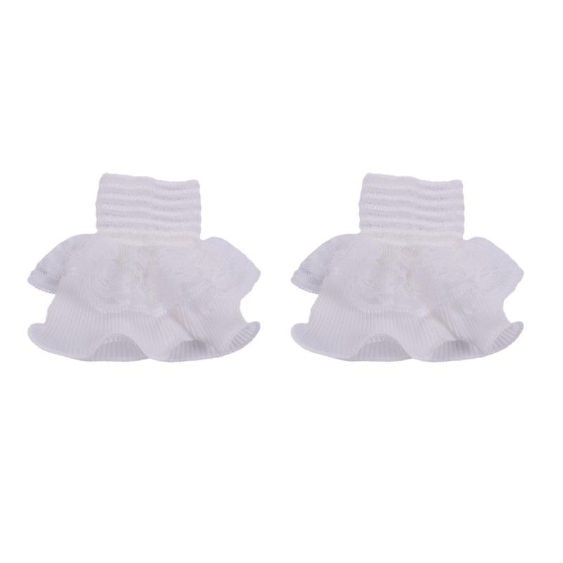 1Pair Detachable Fake Sleeves Spring Autumn Wild Sweater Decorative Sleeves Lace Ruffles Elbow Sleeve Cuff universal Fake Cuff