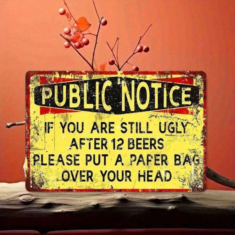 

Vintage Metal Sign Plaque Retro Tin Poster Wall Art Decor