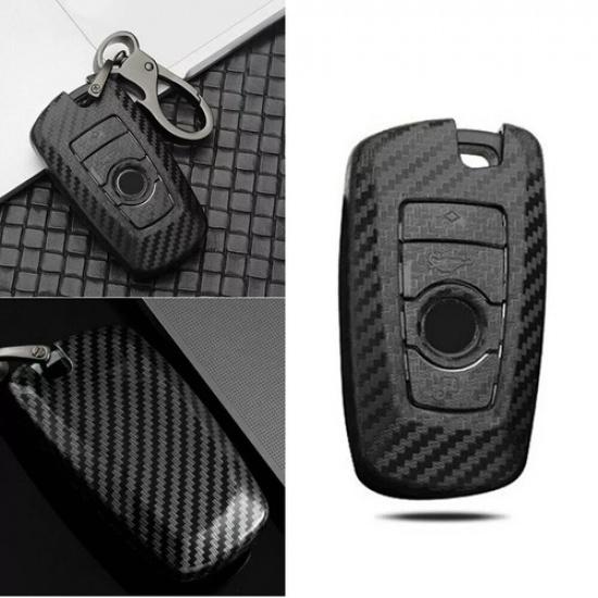 Carbon Fiber Remote Key Fob Cover Case Holder key case For BMW 1 4 3 5 7 Series