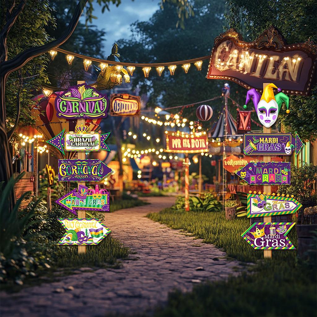 Wegweiser für Grasparty-Karneval, dekorative Requisiten für Festivalveranstaltungen