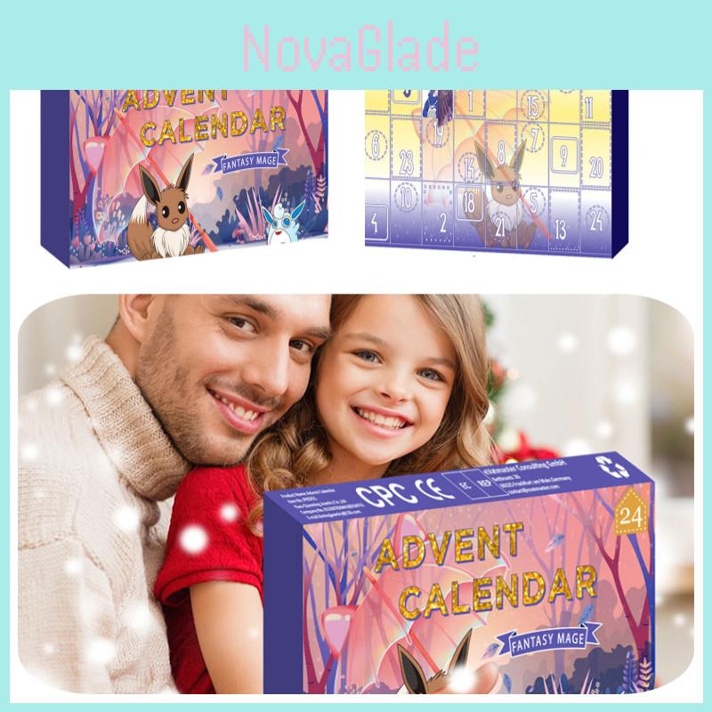 Christmas Countdown Blind Box With 24 Numbered Surprise Gifts 3d Dolls For Kids