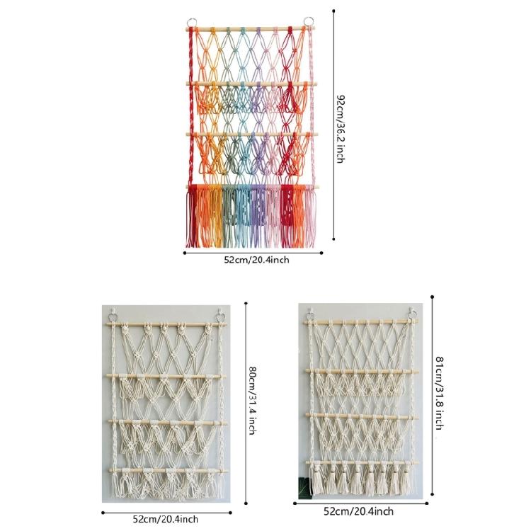 Versatile 3 Layer Toy Storage Net Shelf Stuffed Animal Storage Hammock for Kids