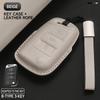 Leather Car Key Cover Case Protection Shell Keychainfor Vw Volkswagen Gti Golf 7 Mk2 Mk7 Polo Tiguan T-Cross T-Roc Touran