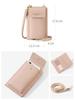 Passport neck smartphone overseas card travel snap button pastel colors case, strap, case, stylish, cute, lightweight, thin, small, women's, travel,