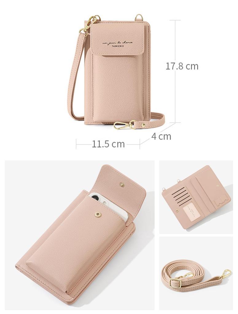 Passport neck smartphone overseas card travel snap button pastel colors case, strap, case, stylish, cute, lightweight, thin, small, women's, travel,