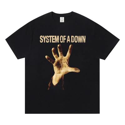 System of A Down Band Short Sleeve T-shirt World Rock Europe American Metal SOAD Fashion Casual Men's and Women's T-shirts