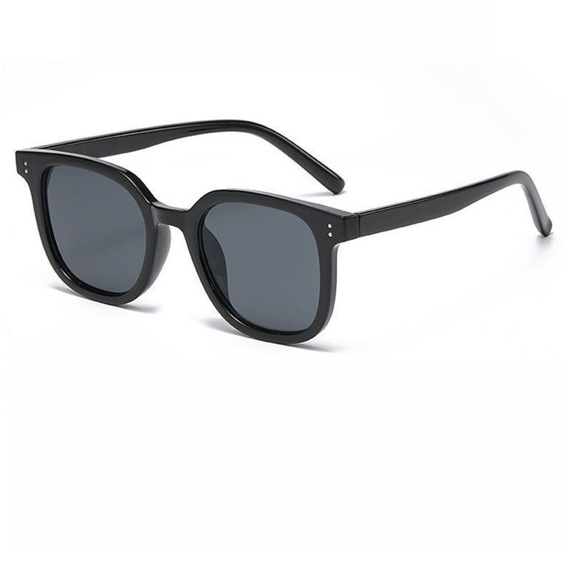 Trendy And Stylish Brown Sunglasses, Retro Rivet Square Frame, Unisex, Sun Protection & UV Resistant Sunglasses 1888 чёрный