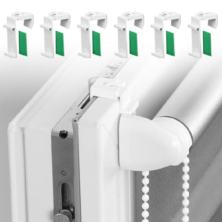 20/60Pcs Window Roller Blind Adjustable Brackets Accessories Roller Curtain Clamp Window Shade Rod Holder Repair Parts