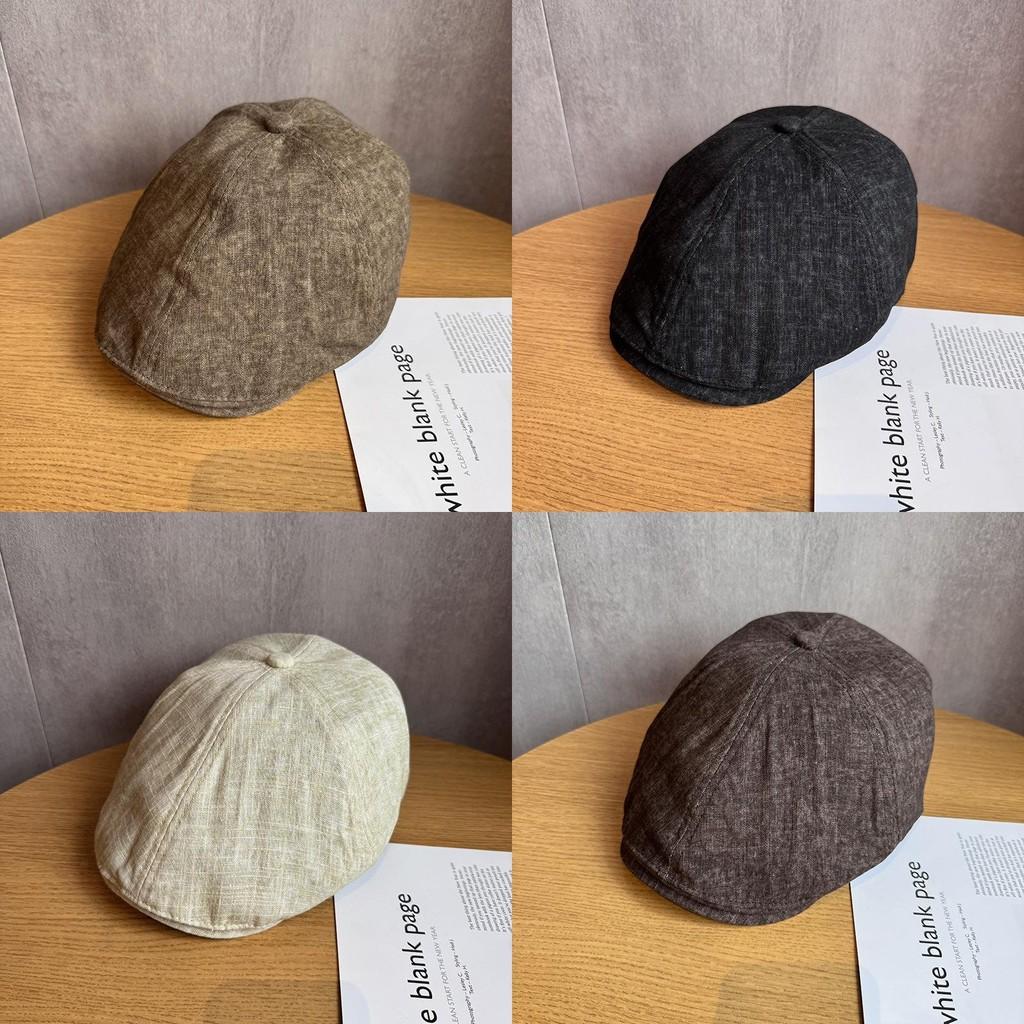 Cotton Linen Flat Cap For Women With Sun Protection And Breathability For Spring Summer Wear