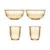 YFYP-3819 Amber Glass 4-Piece Tableware Set