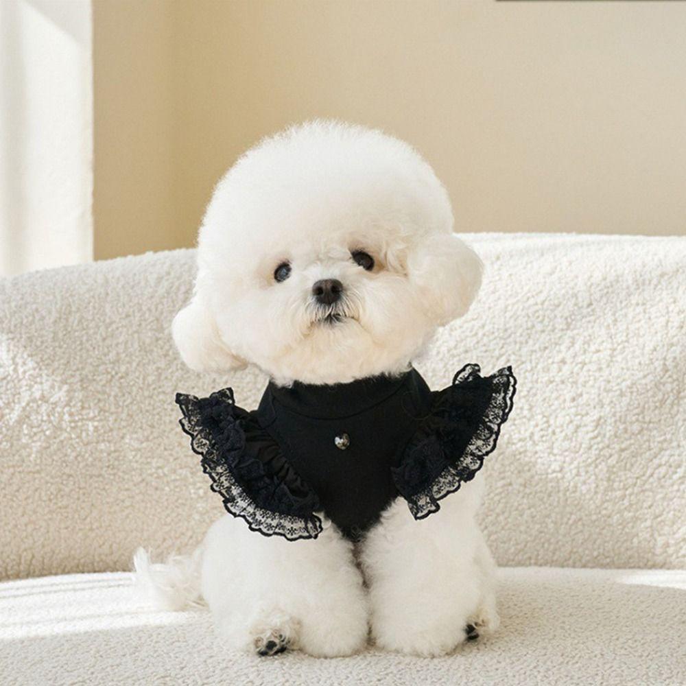 Flying Sleeve Pet Summer Vest Lace Pet Dress Pet Supplies Dog Clothes Spring