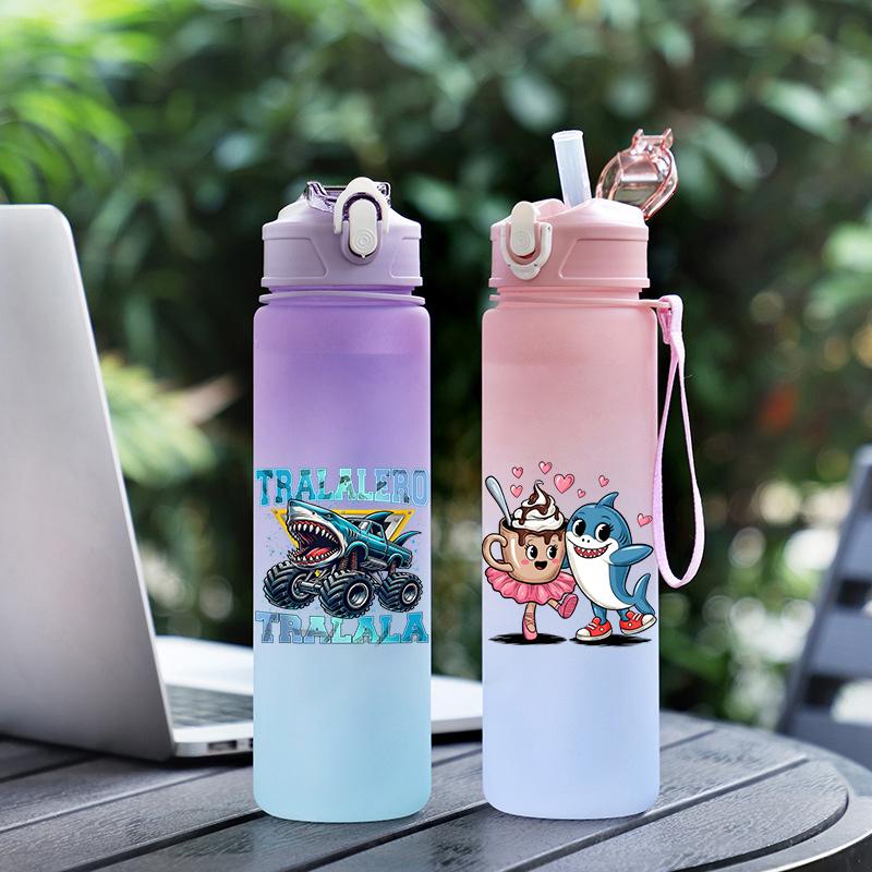 Tuang Tuang Tuang Printed 750Ml Water Bottle Anime Cartoon Large Capacity Drinking Cup Portable Outdoor Sports Water Cup Children Gift