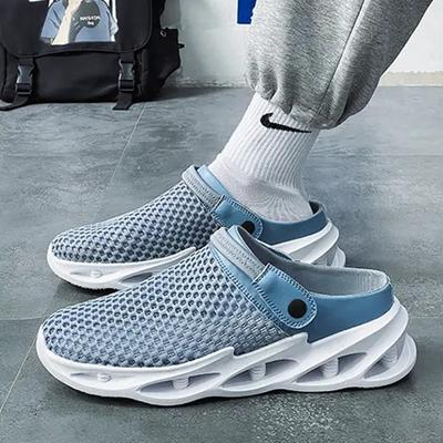 Fashion Summer Men Sandals Mesh Casual Shoes Beach Slippers for Men Sneaker Clogs Man Breathable Sandalias Zapatos Hombre Size 44