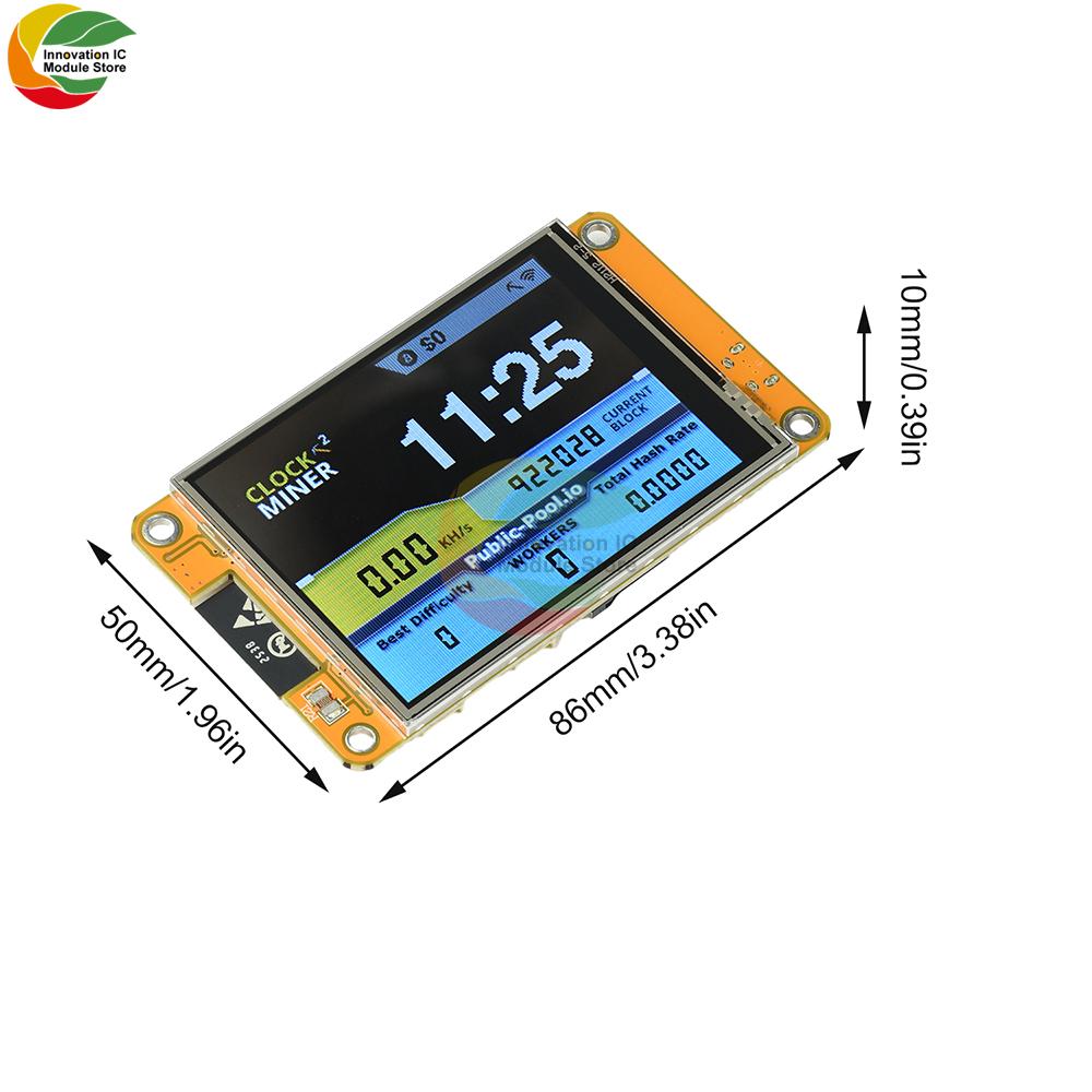 ESP32 2.8inch OLED Display Development Board Esp32-2432S028 Development Board Suitable For Hash Rate 355Kh/s Operation Micro USB
