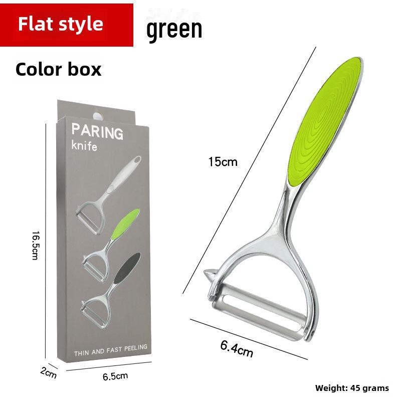 Stainless Steel Y-Type Peeler: Apple, Melon, and Potato Peeler with Zinc Alloy Handle