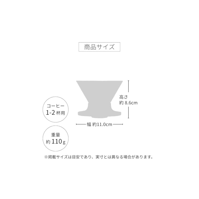HARIO V60 Dripper NEO (1-2 cups) Tritan Resin Spiral Rib Amber Made in Japan VDN-01-AB