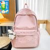 Schoolbag, Japanese-style Star Backpack, INS style student backpack, large capacity, high-appearance double shoulder backpack, school bag for middle