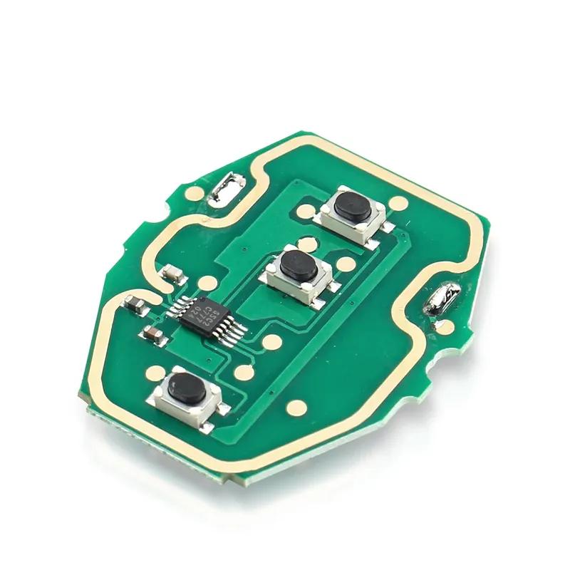 KEYYOU 10Pcs For BMW E36 E38 E39 E46 E53 E60 E61 E63 1/3/5/7 Series EWS System 433MHz 315MHz Fob Remote Circuit Board Car Key