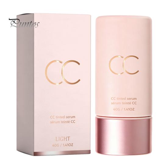 Natural Finish Makeup Cream 40G Color Correcting Tinted CC Cream, Lightweight Buildable Coverage Hyaluronic Acid Facial Skin Tone Balancing