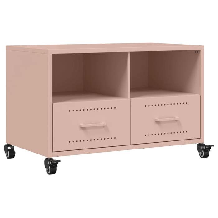 VidaXL TV Cabinet, Television Stand with Drawers and Shelves, TV Stand with Living Room Storage, Pink 846699