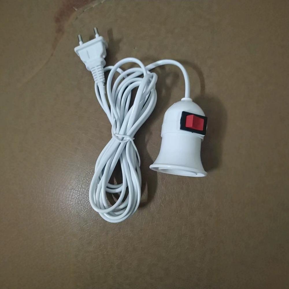 

Патрон для подвесного светильника для растений E27 с кабелем 2,1 м/4 м, вилка EU, выключатель для настольной лампы для домашнего сада