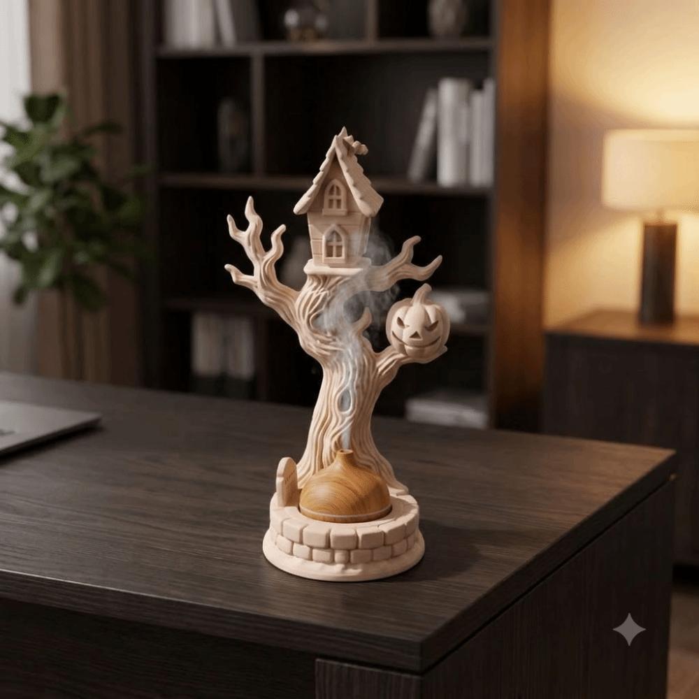 3D Printing Halloween Tree Branch Ornaments Retro Desk Ornaments  Halloween