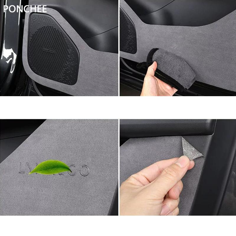 For Lynk & Co 08 EM-P 2025-2026 Door Anti-kick Pad Door Panel Protective Sticker Scratch-resistant Stain-resistant Auto Supplies