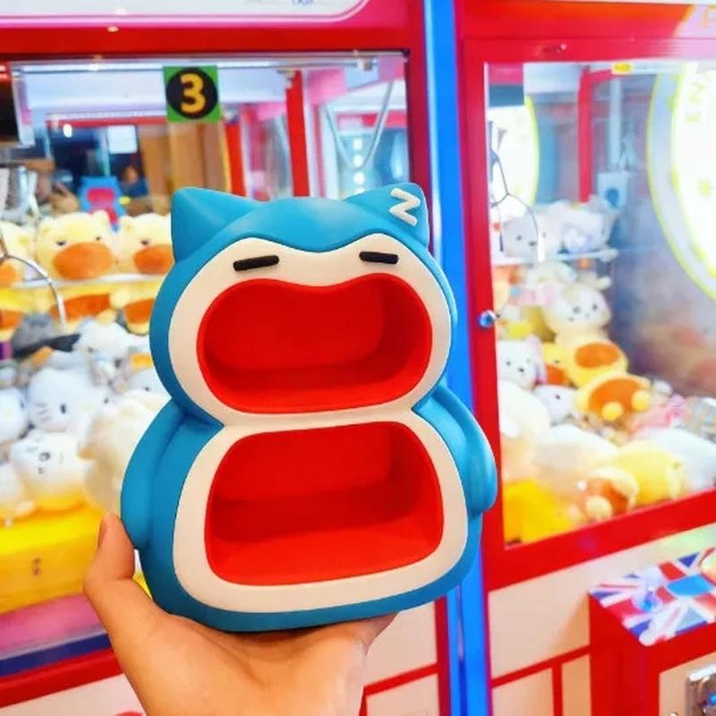 23x25cm Pokemon Snorlax Storage Box Double Layer Desktop Entryway Organizer Decorative Ornament Practical Creative Gift For Boys