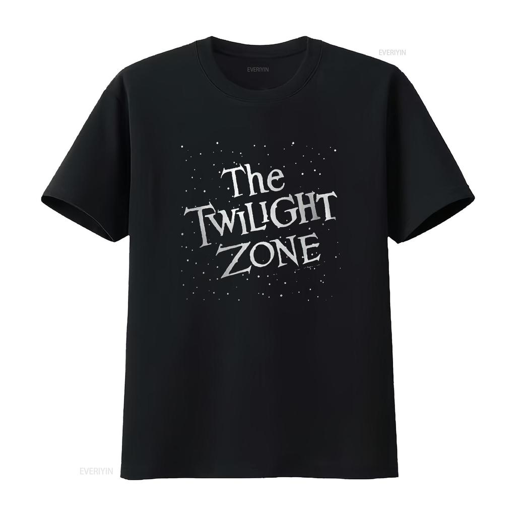 Womens The Twilight Zone Dark T Shirt Black Small Vintage Washed Streetwear Graphic Unisex Comfortable Top For Everyday Wear