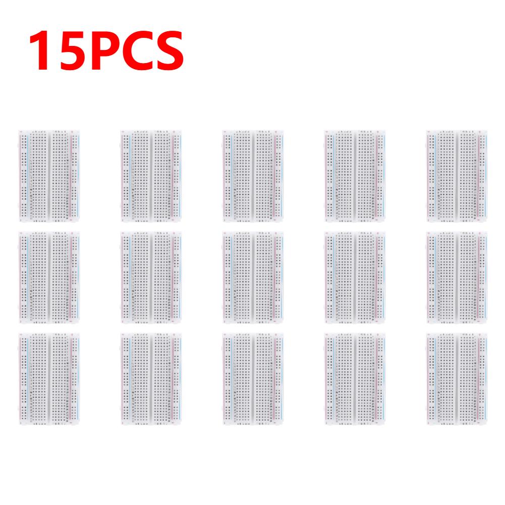 400 Points Breadboard Universal Solderless PCB Breadboard DIY Power Module Kit Spliceable Mini Test Prototype Board 82*55*10mm